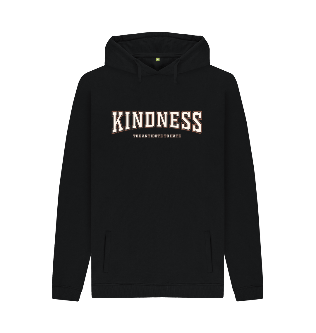 Black Printed Hoody Front