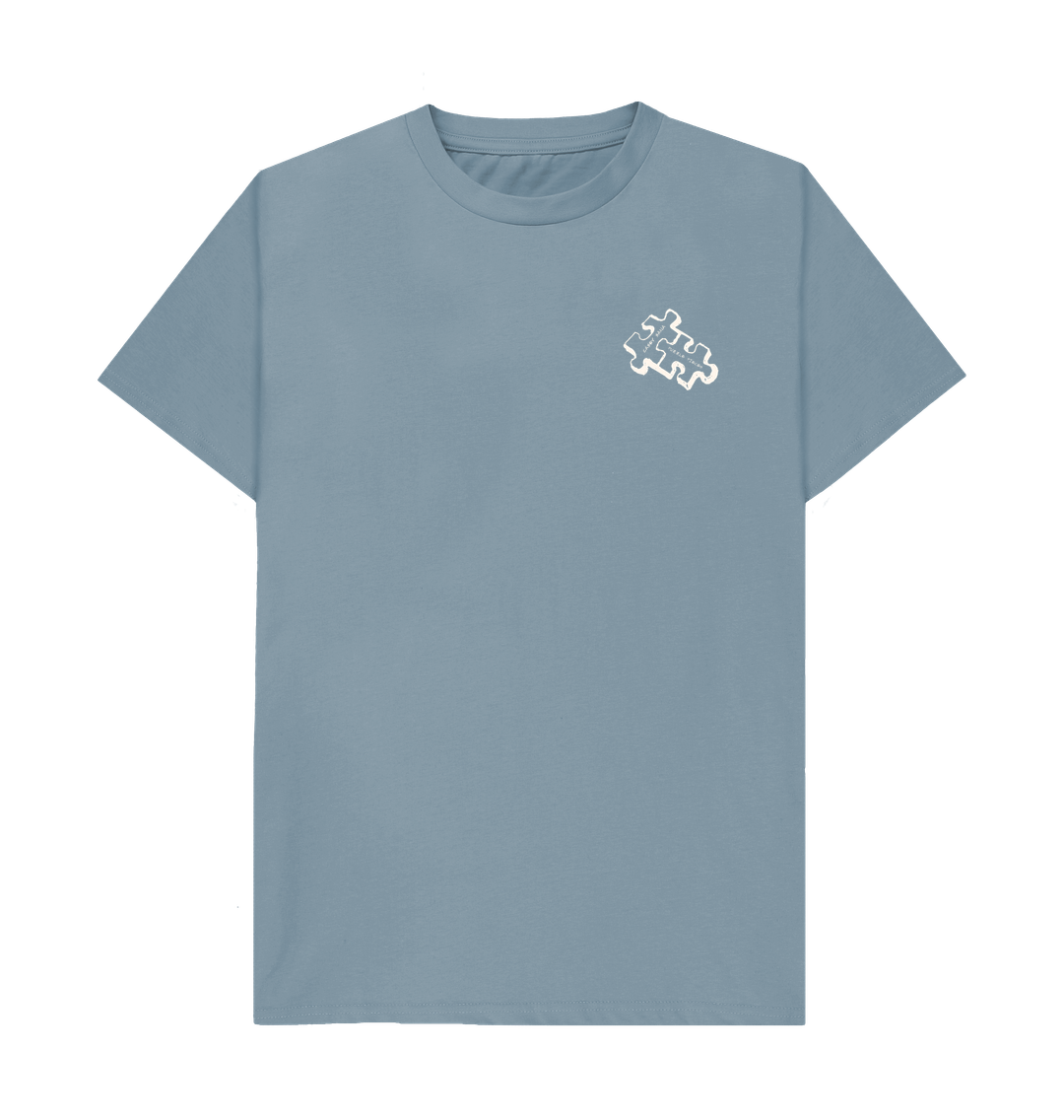Stone Blue Puzzle Pieces Tee