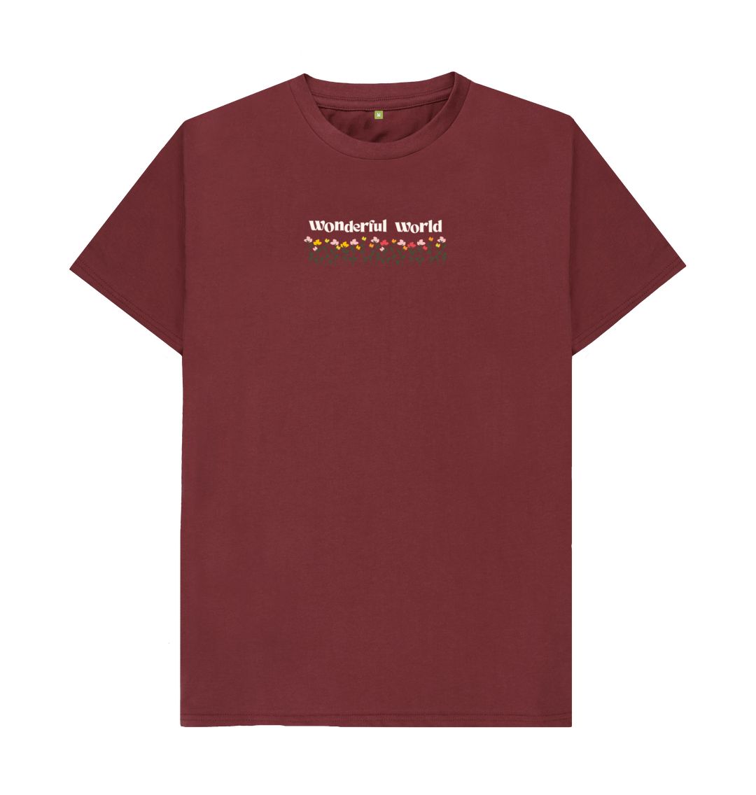 Red Wine Wonderful World Basic Tee