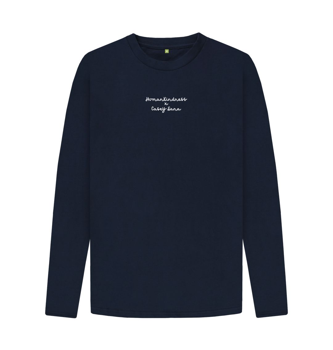 Navy Blue Mirrors Image Long Sleeve Tee