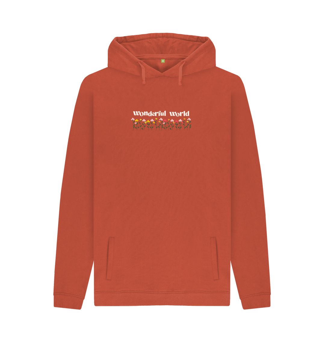 Rust Wonderful World Basic Hoodie