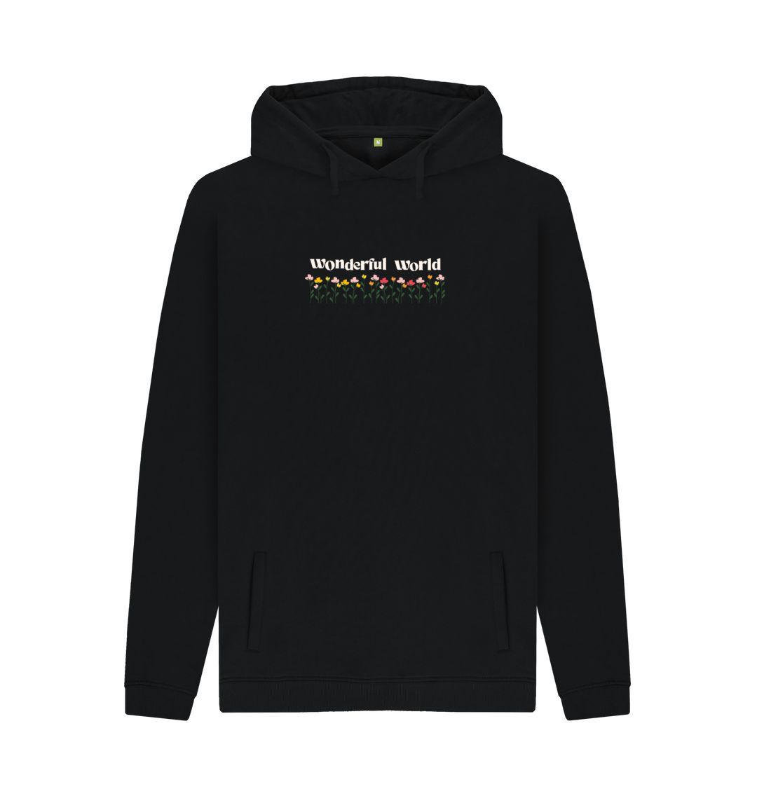 Black Wonderful World Basic Hoodie