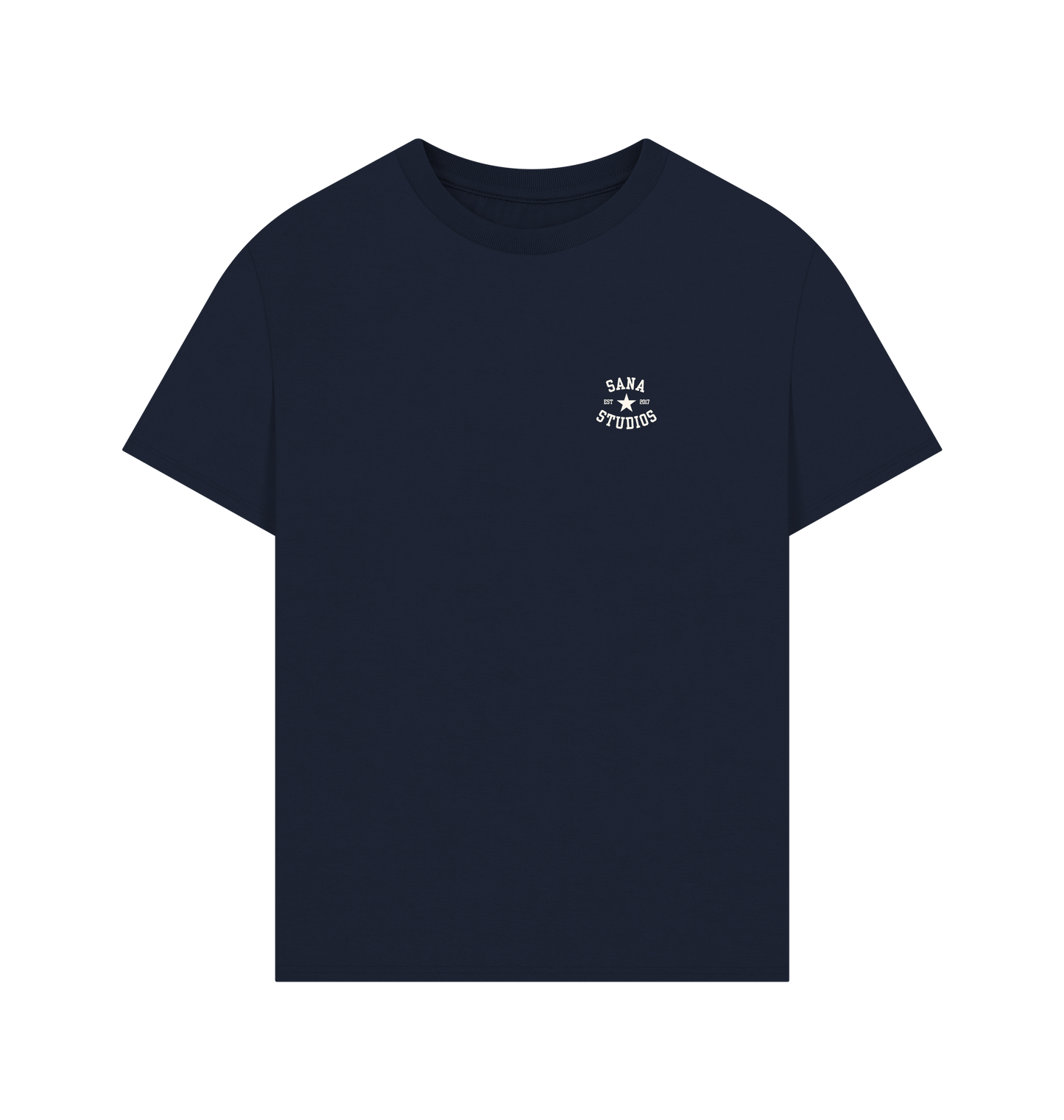 Navy Printed T-shirt Front