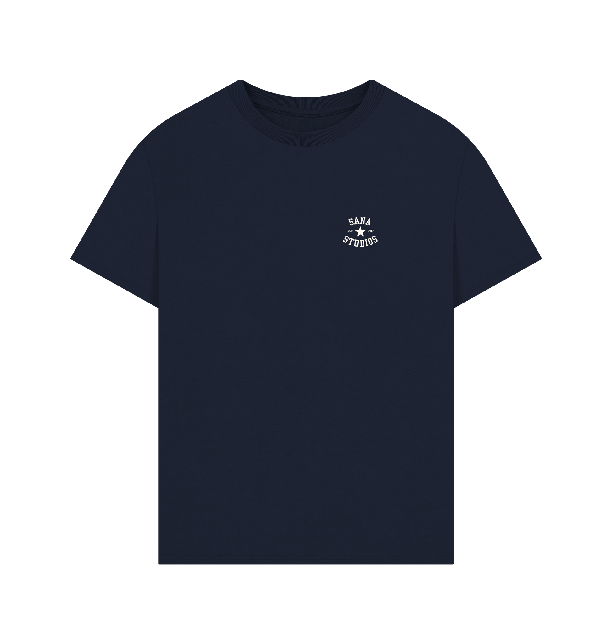 Navy Printed T-shirt Front