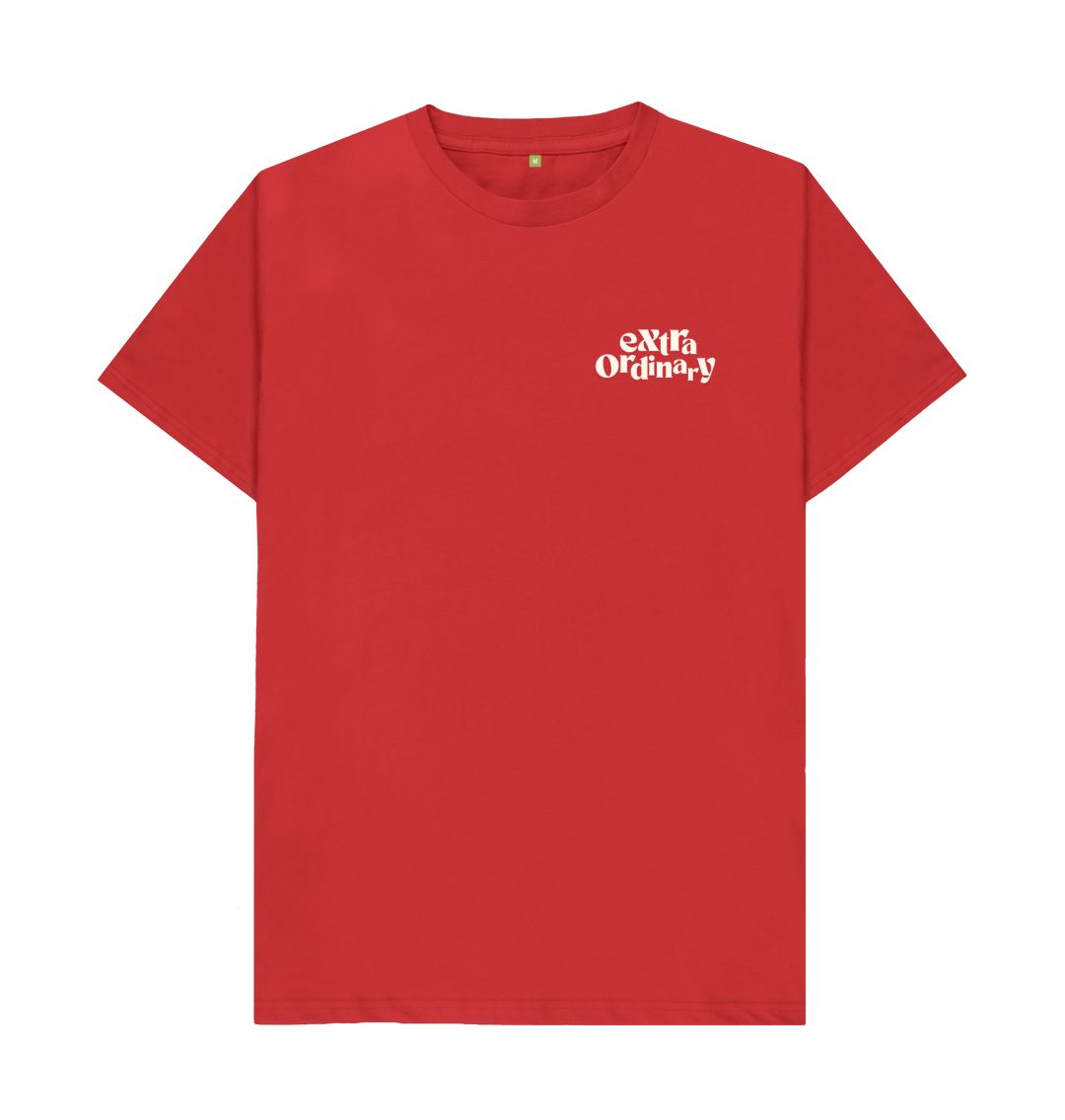 Red EXTRA ORDINARY TITLE Tee