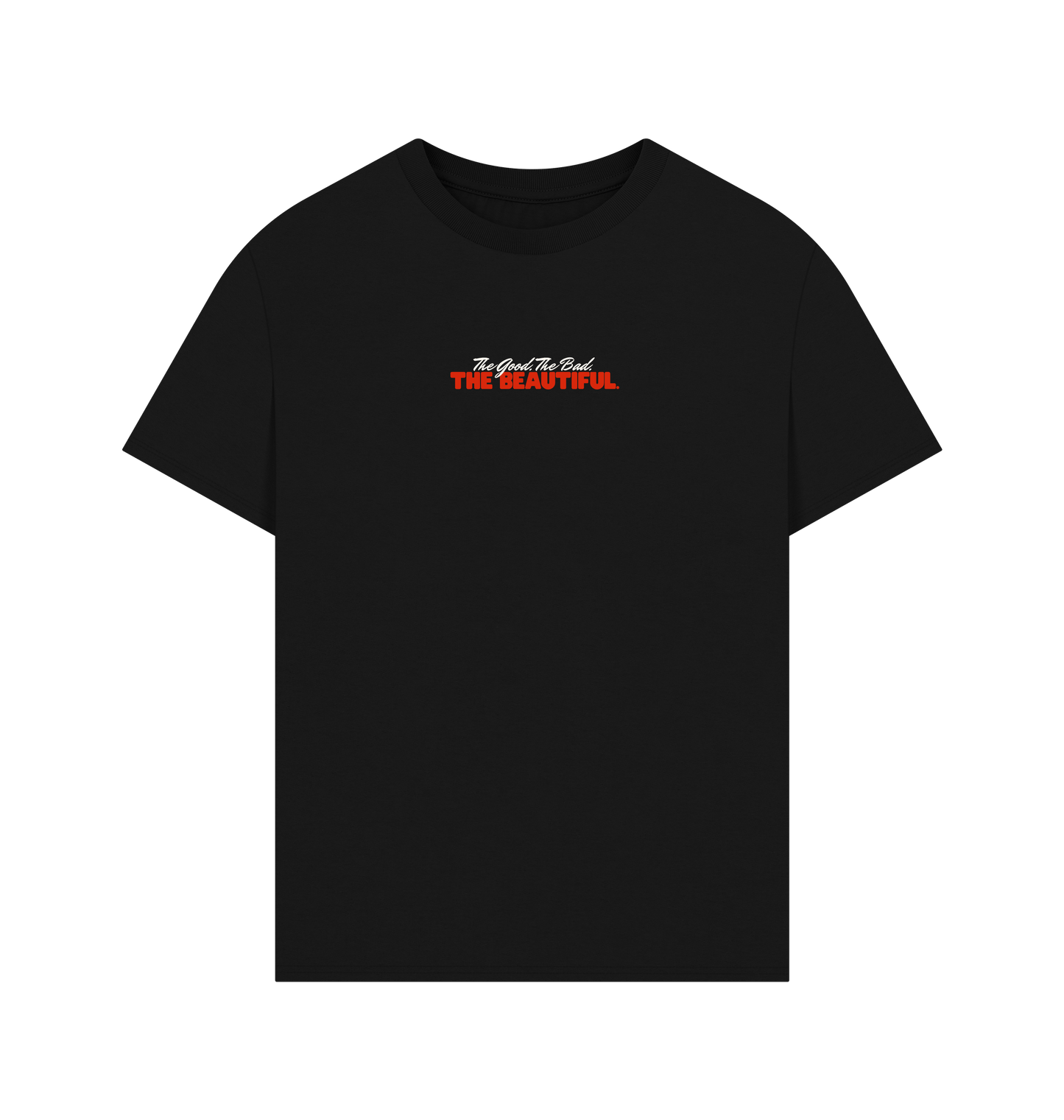 Black Printed T-shirt Front