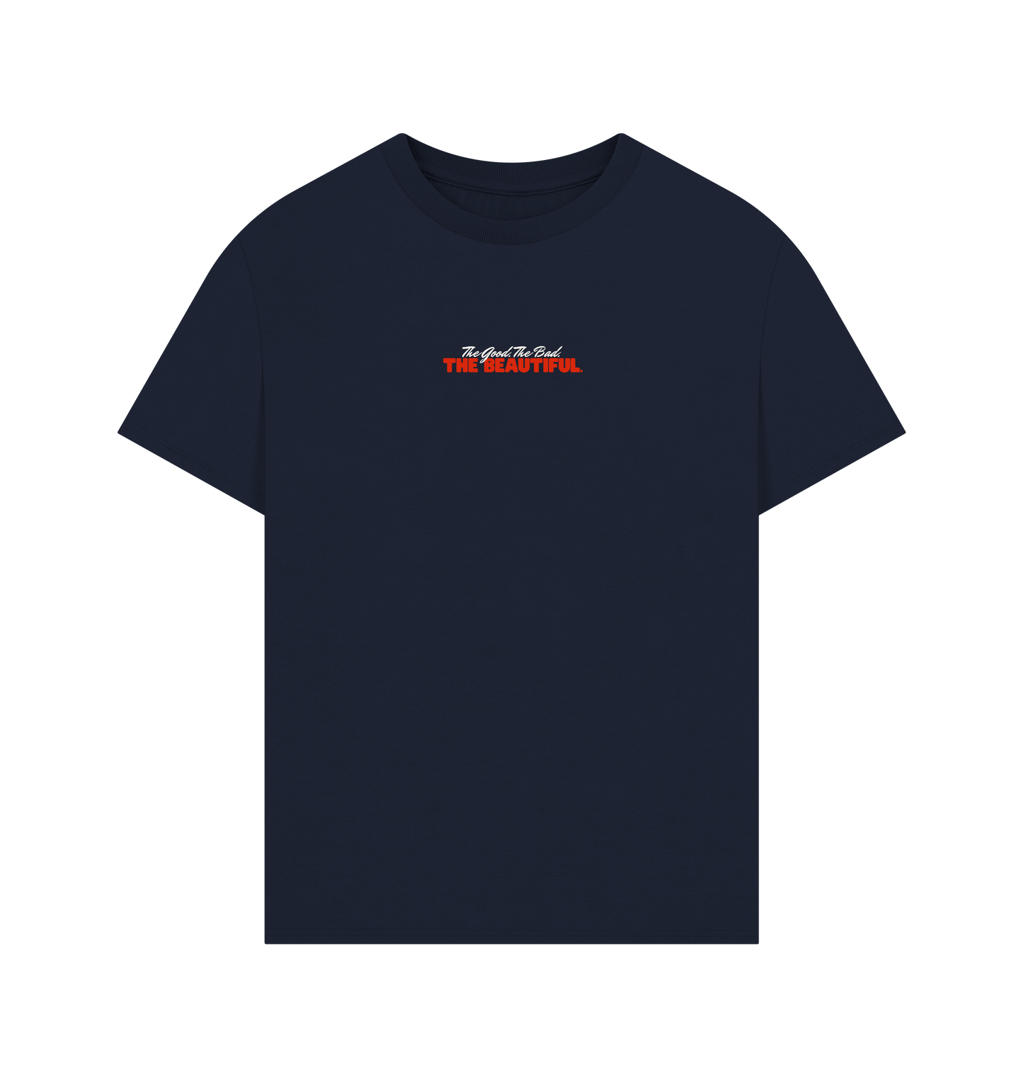 Navy Printed T-shirt Front