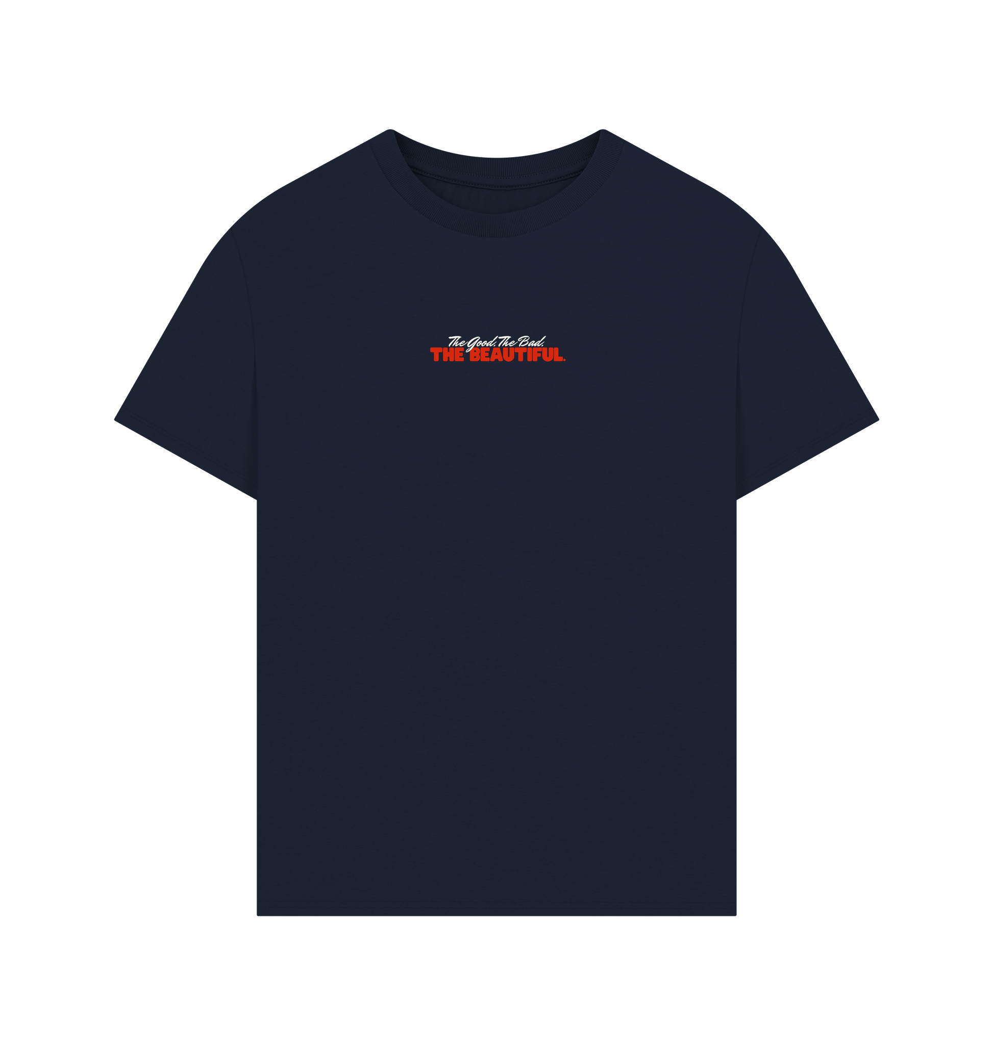 Navy Printed T-shirt Front