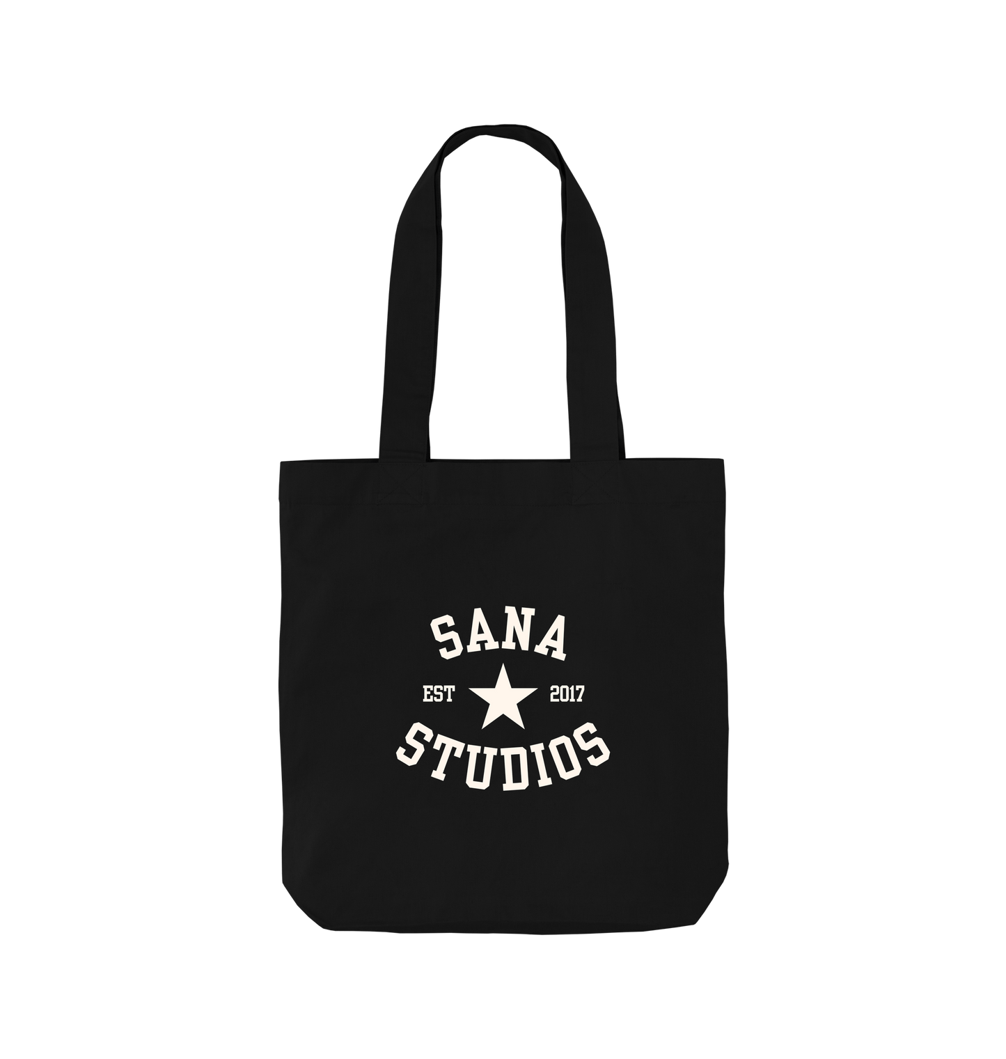 Black Printed Bag Back