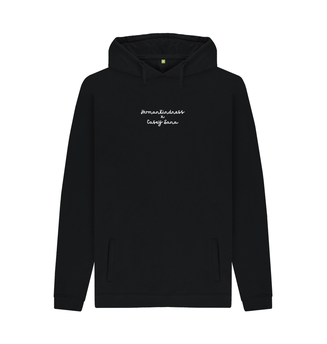 Black Printed Hoody Front