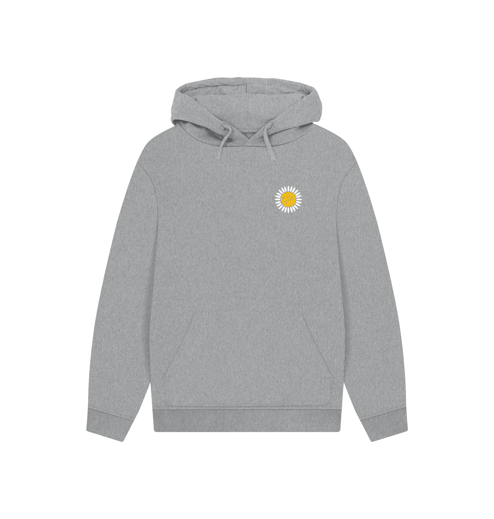Athletic Grey Printed Hoody Front