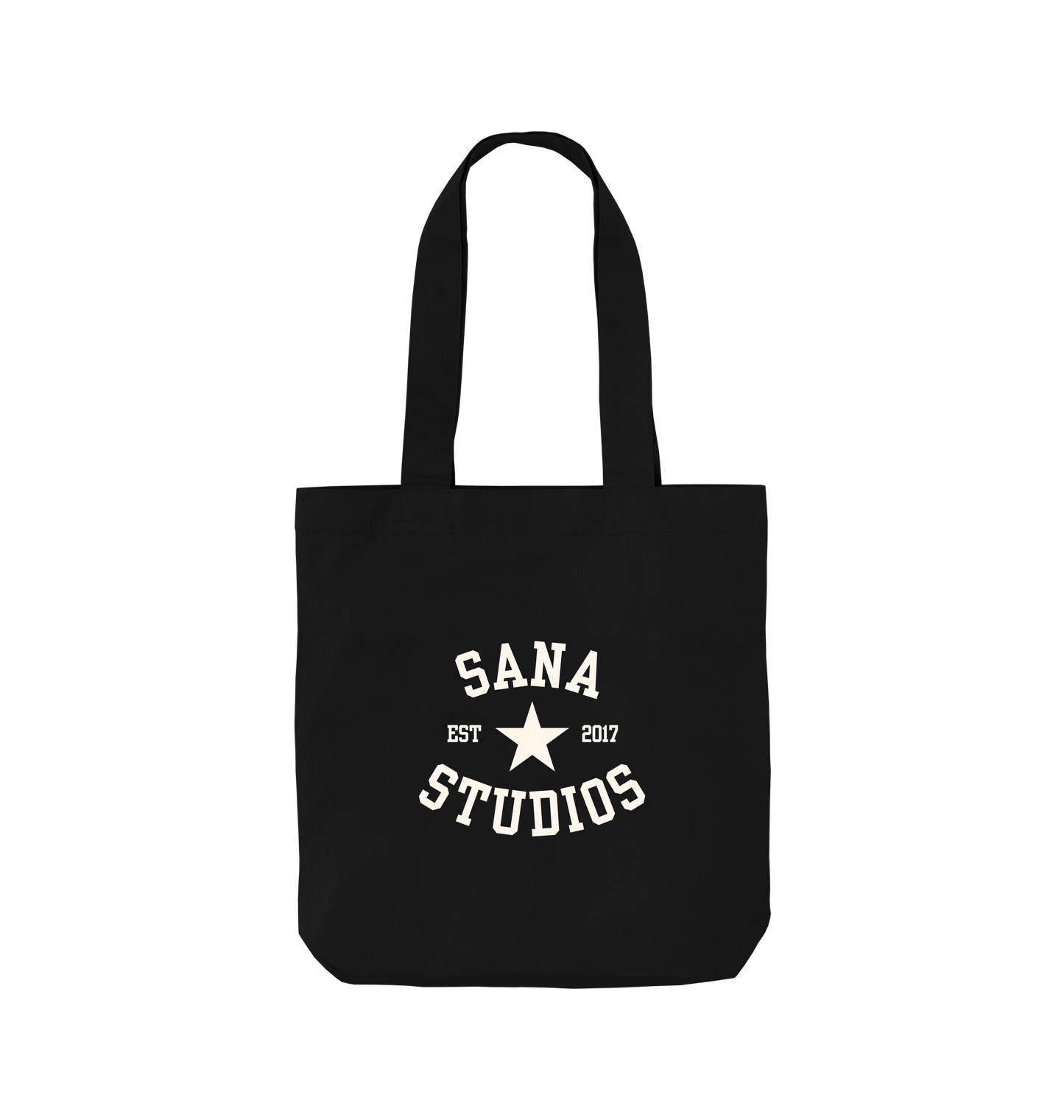 Black Printed Bag Front