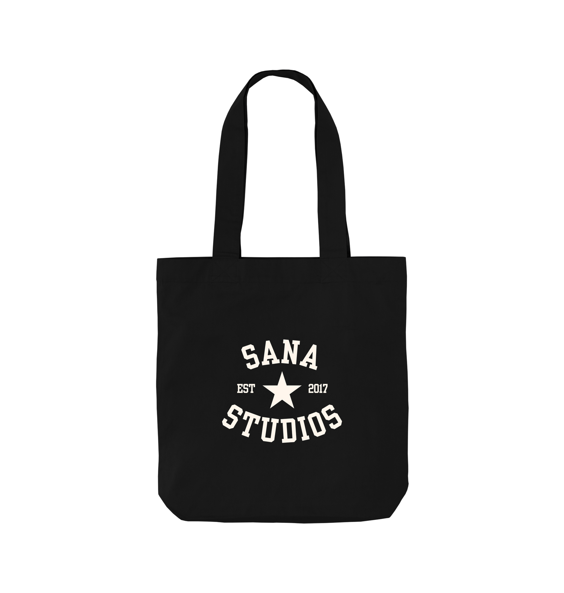 Black Printed Bag Front