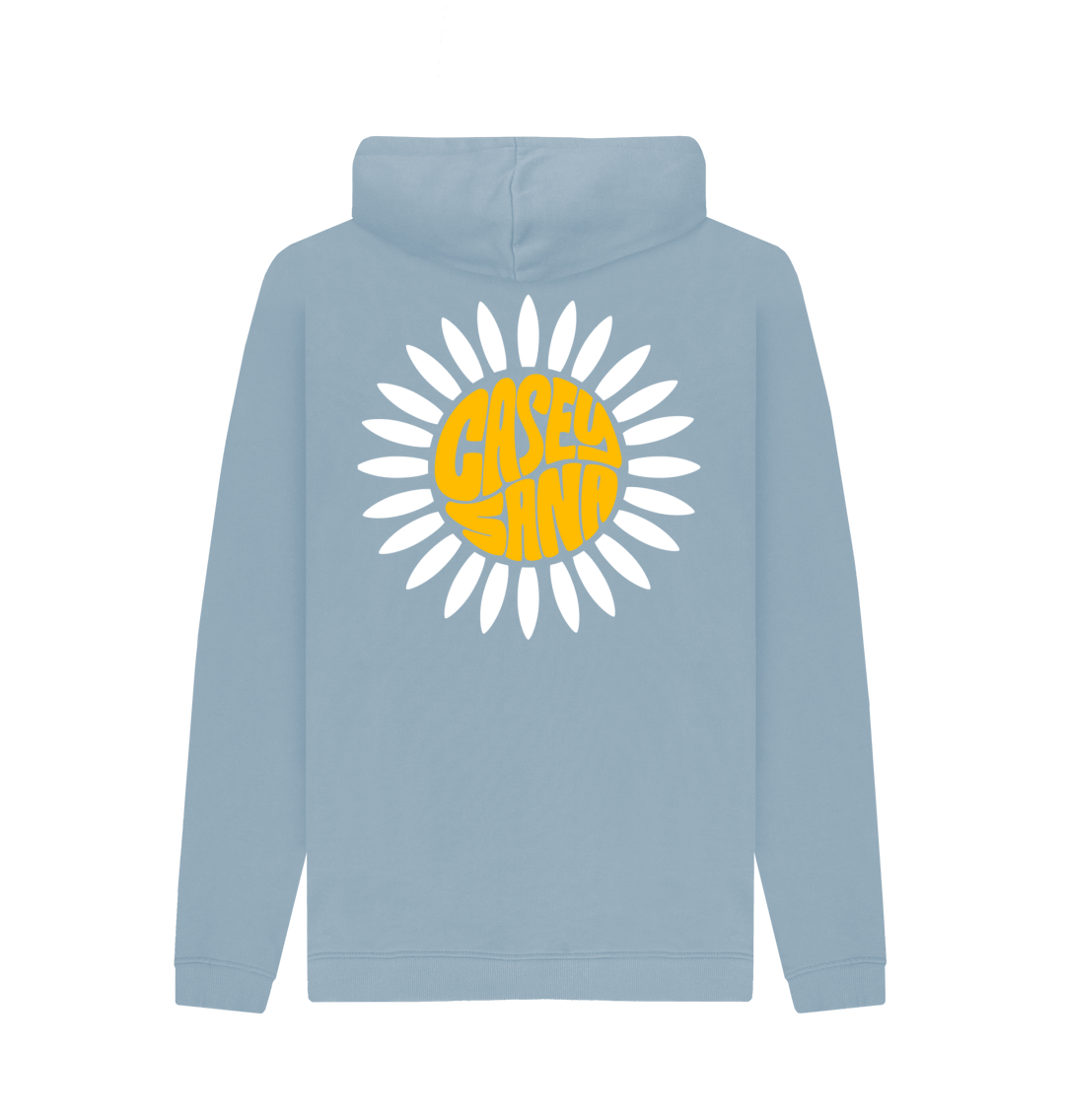 Stone Blue Printed Hoody Back