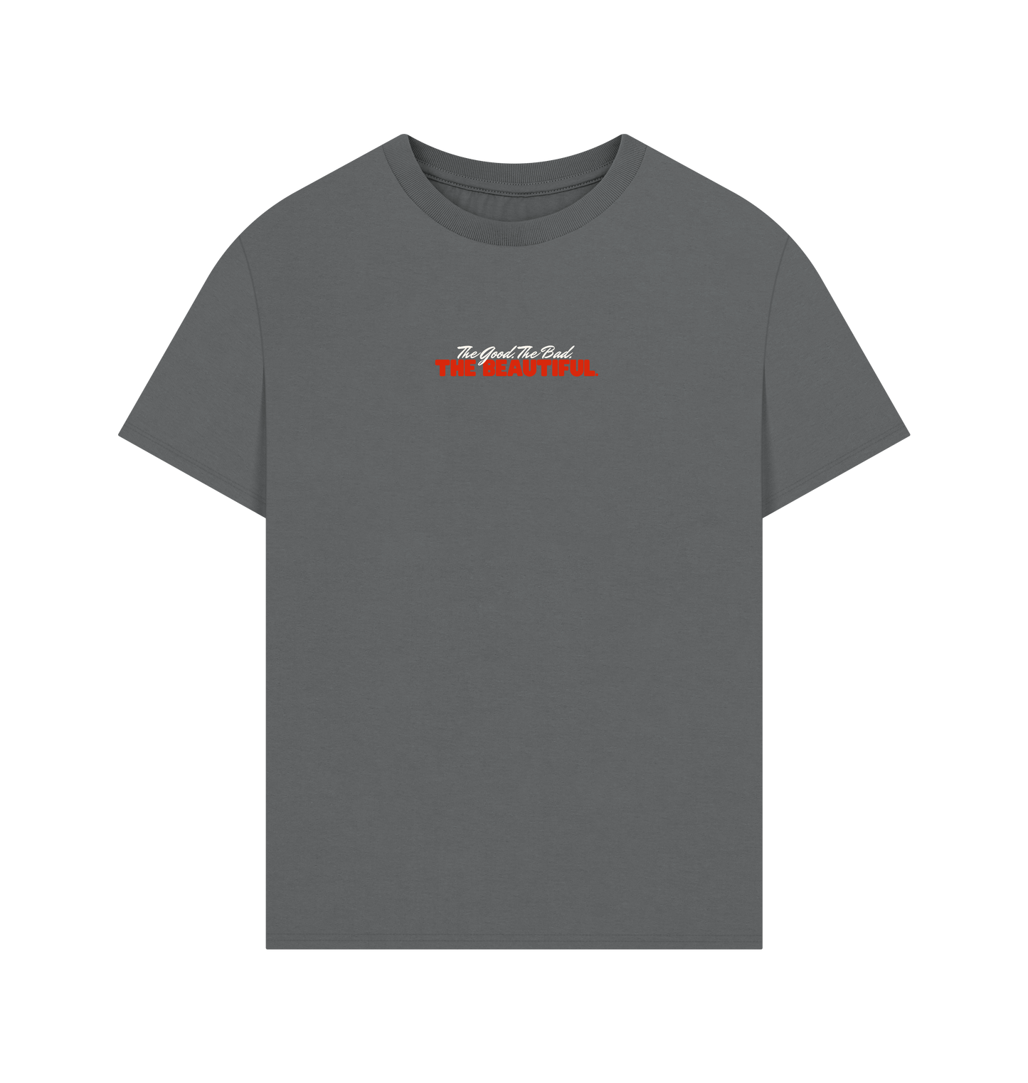 Slate Grey Printed T-shirt Front