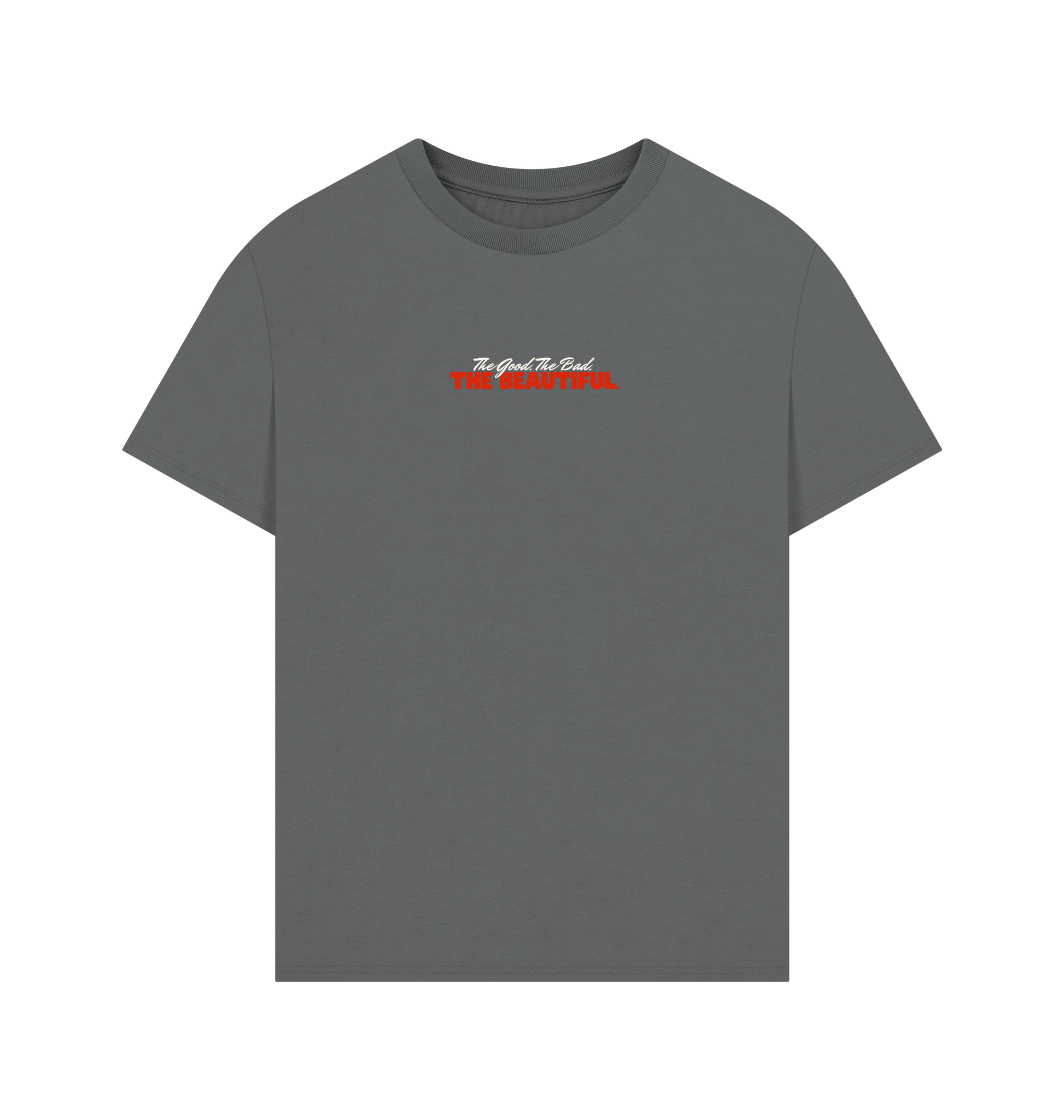 Slate Grey Printed T-shirt Front