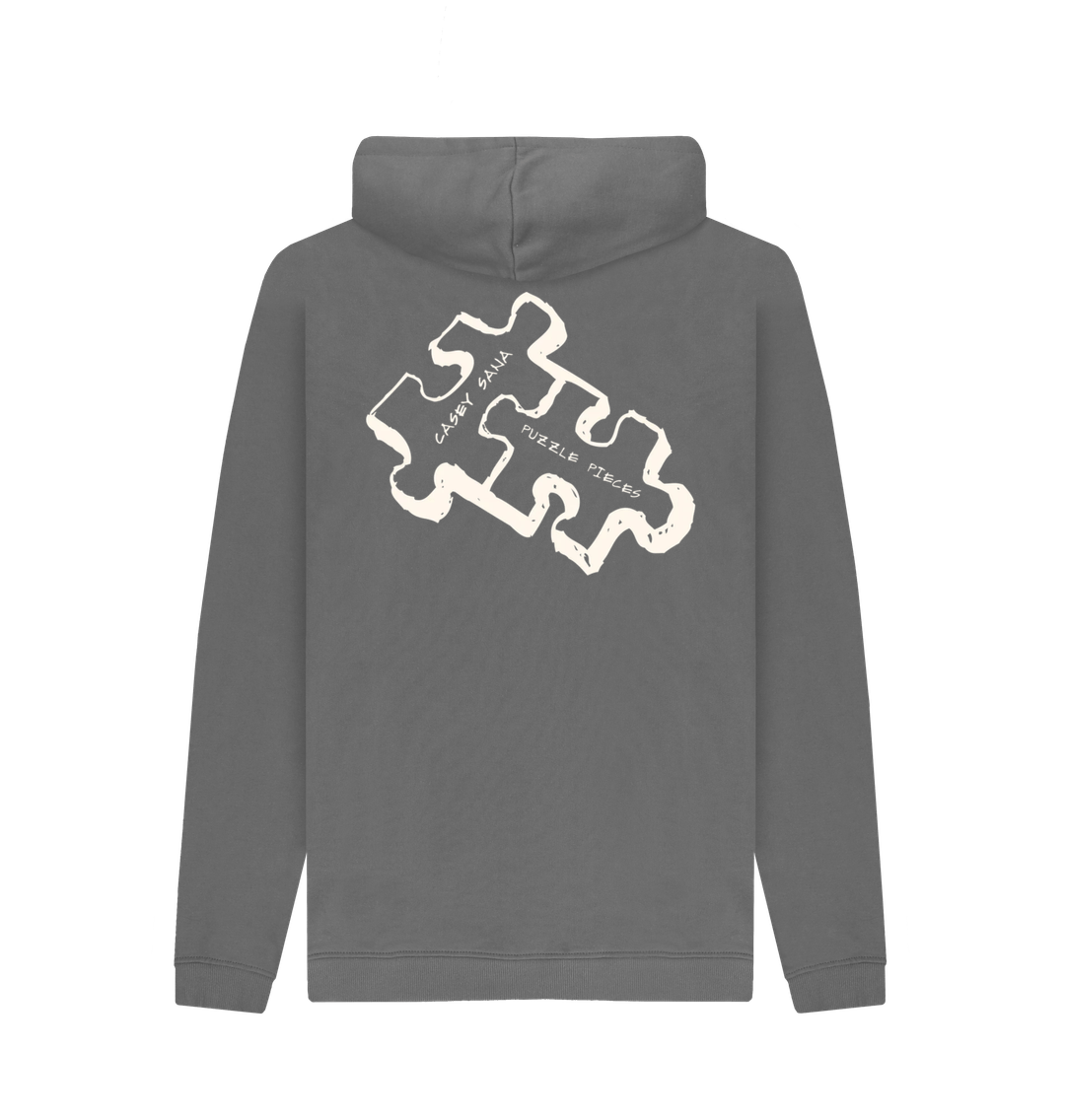 Slate Grey Printed Hoody Back