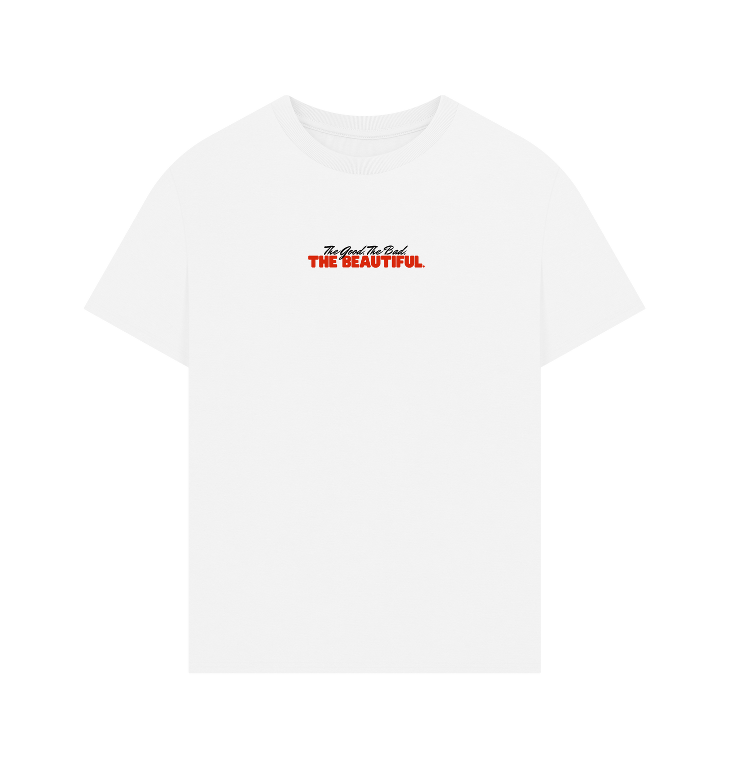 White Printed T-shirt Front