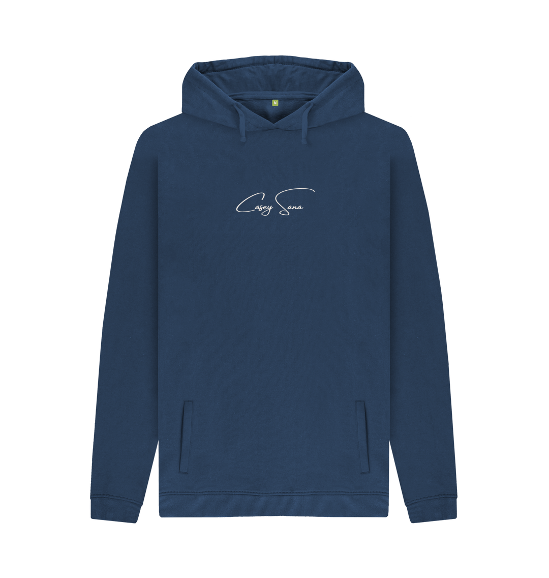 Navy Printed Hoody Front