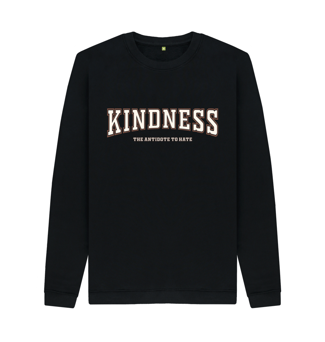 Black Printed Sweater Front