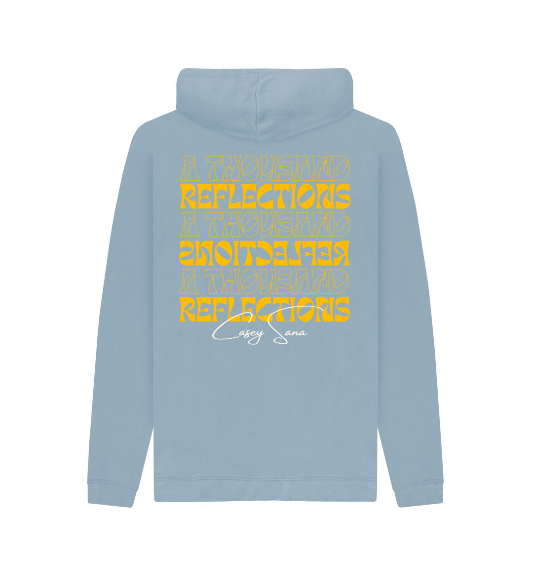 Stone Blue Printed Hoody Back