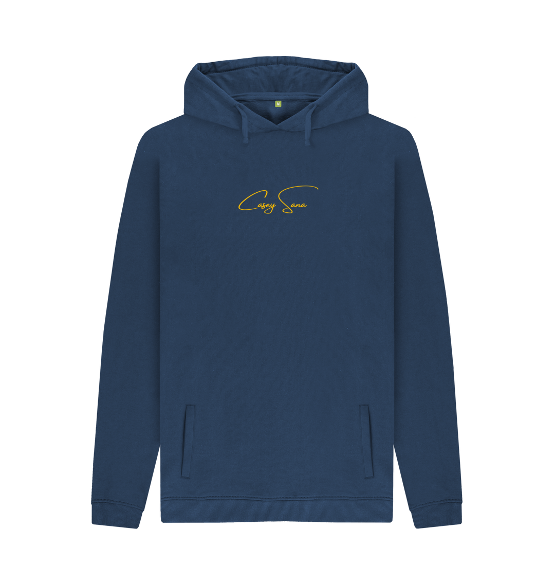 Navy Printed Hoody Front