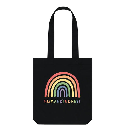 Black Rainbow Tote Bag